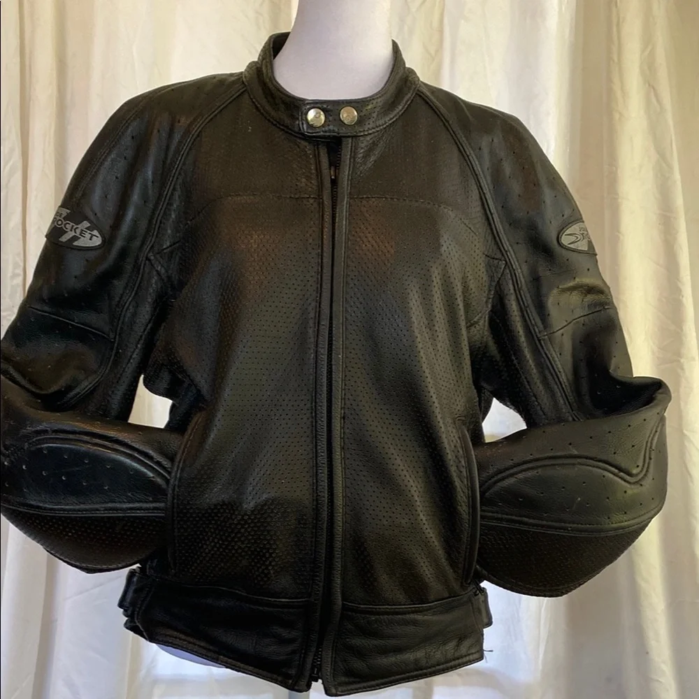 Joe Rocket Black Leather Jacket - Picture 9 of 16